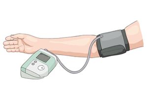 Measurement of blood pressure with electronic tonometer